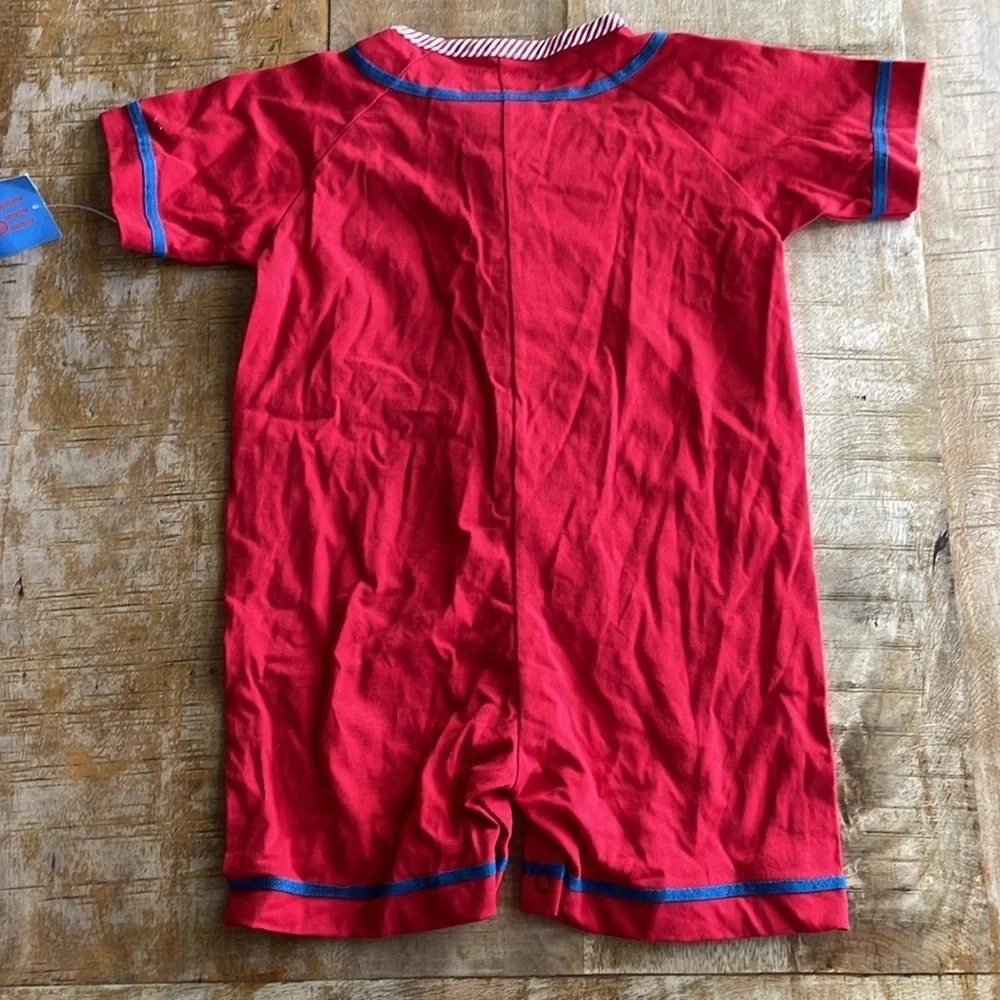 NWT Vintage Esprit Red Baby Boy Romper 24m